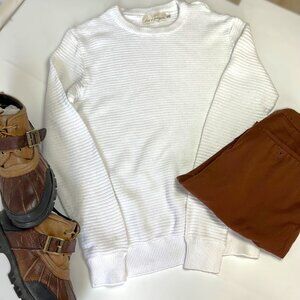 H&M White casual sweater